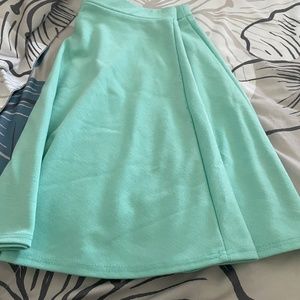 Mint green skirt